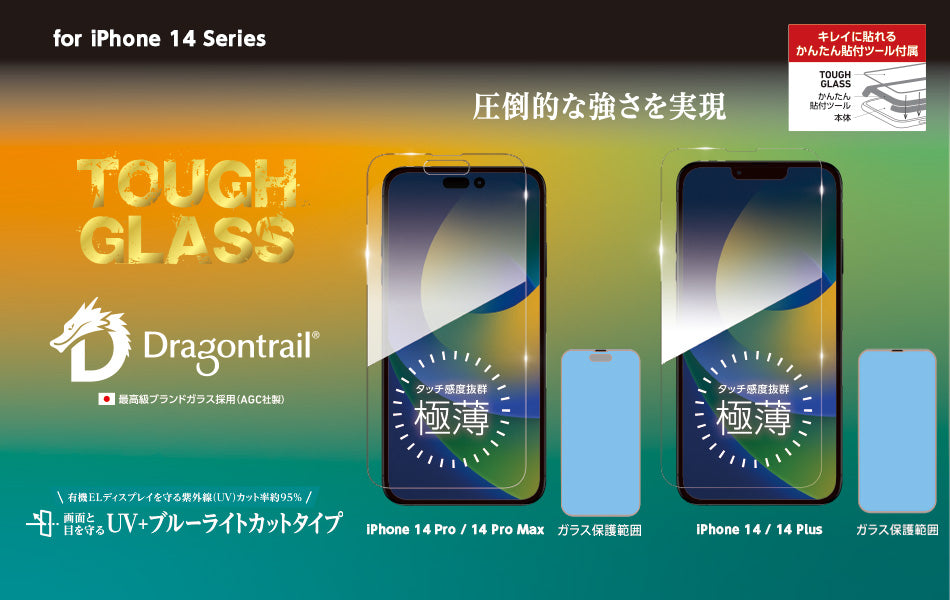 TOUGH GLASS (Anti-UV & Bluelight) iPhone 14
