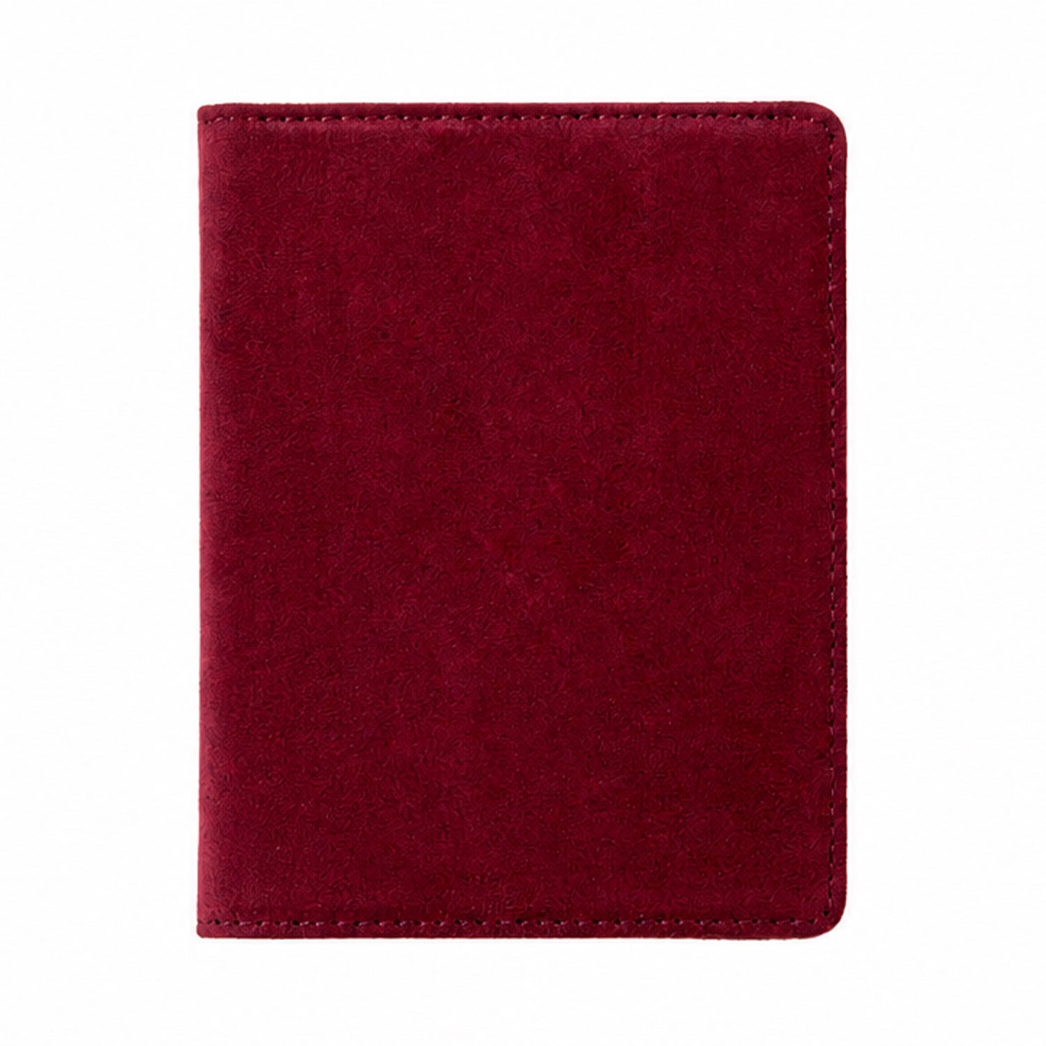 Alcantara Vehicle License & Card Holder - Wine Red