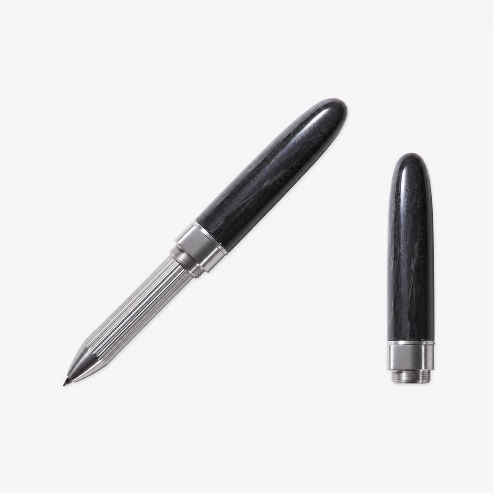 DeFF 5th Gen Refill Pen Jacket (Extra Short Design Collection|Natural Wood/Carbon)