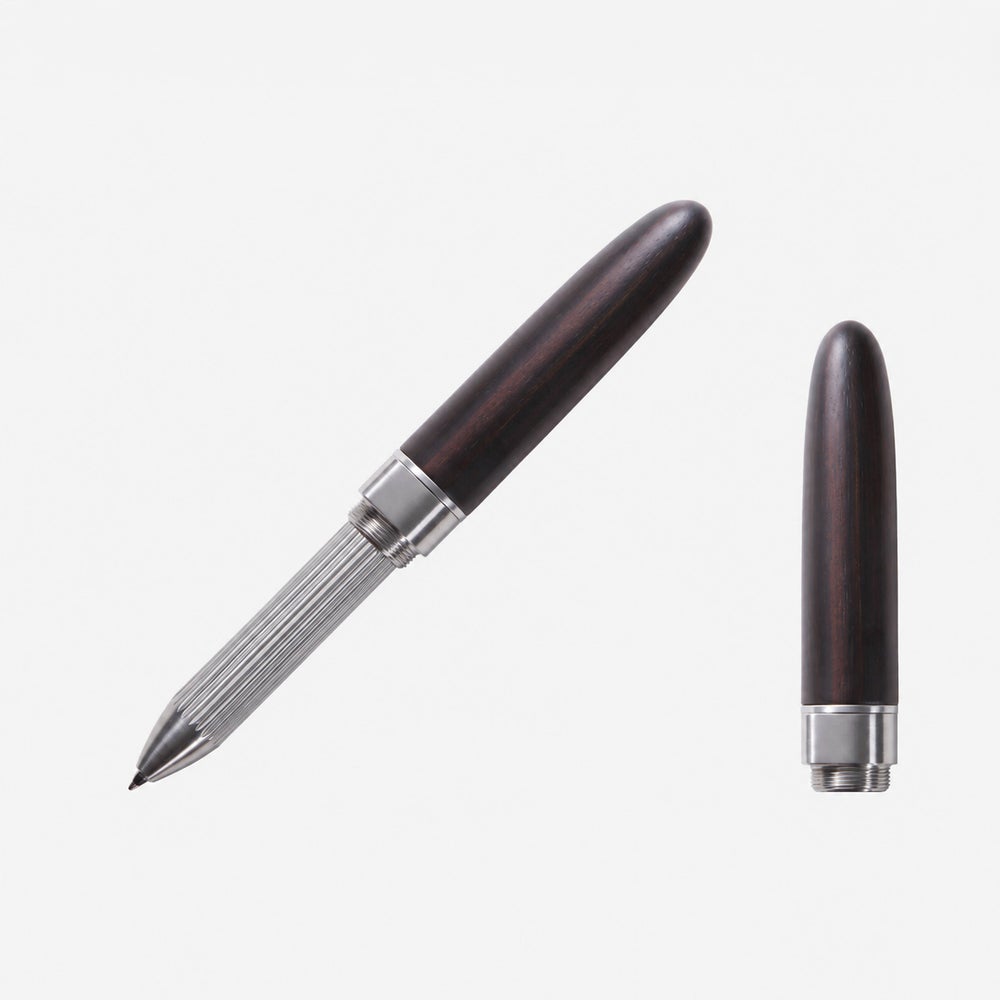 DeFF 5th Gen Refill Pen Jacket (Extra Short Design Collection|Natural Wood/Carbon)