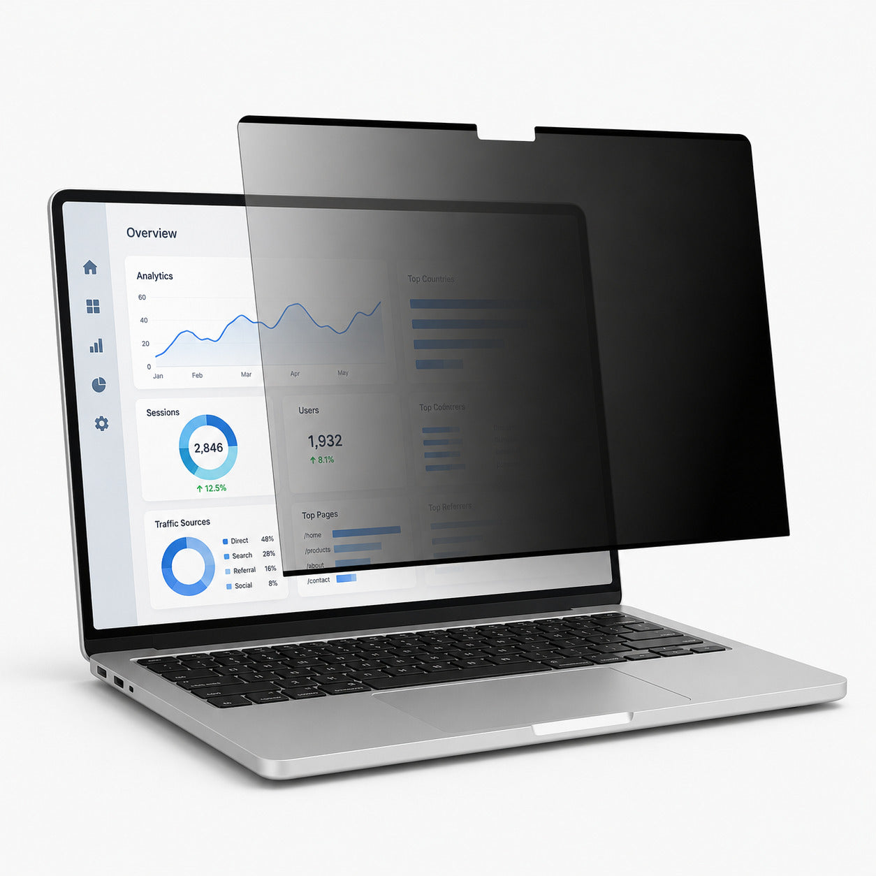 Nano-Suction Privacy Screen Film for Macbook