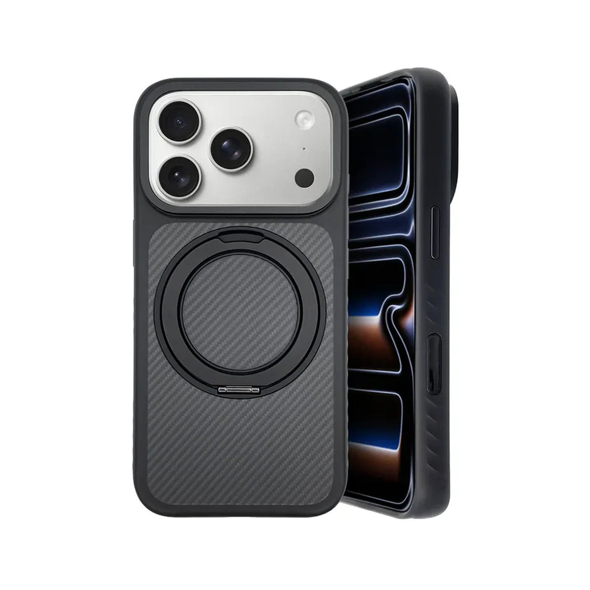 DURO® Ring Master Kevlar case with ring stand for iPhone 18 Pro / Pro Max — DEFF