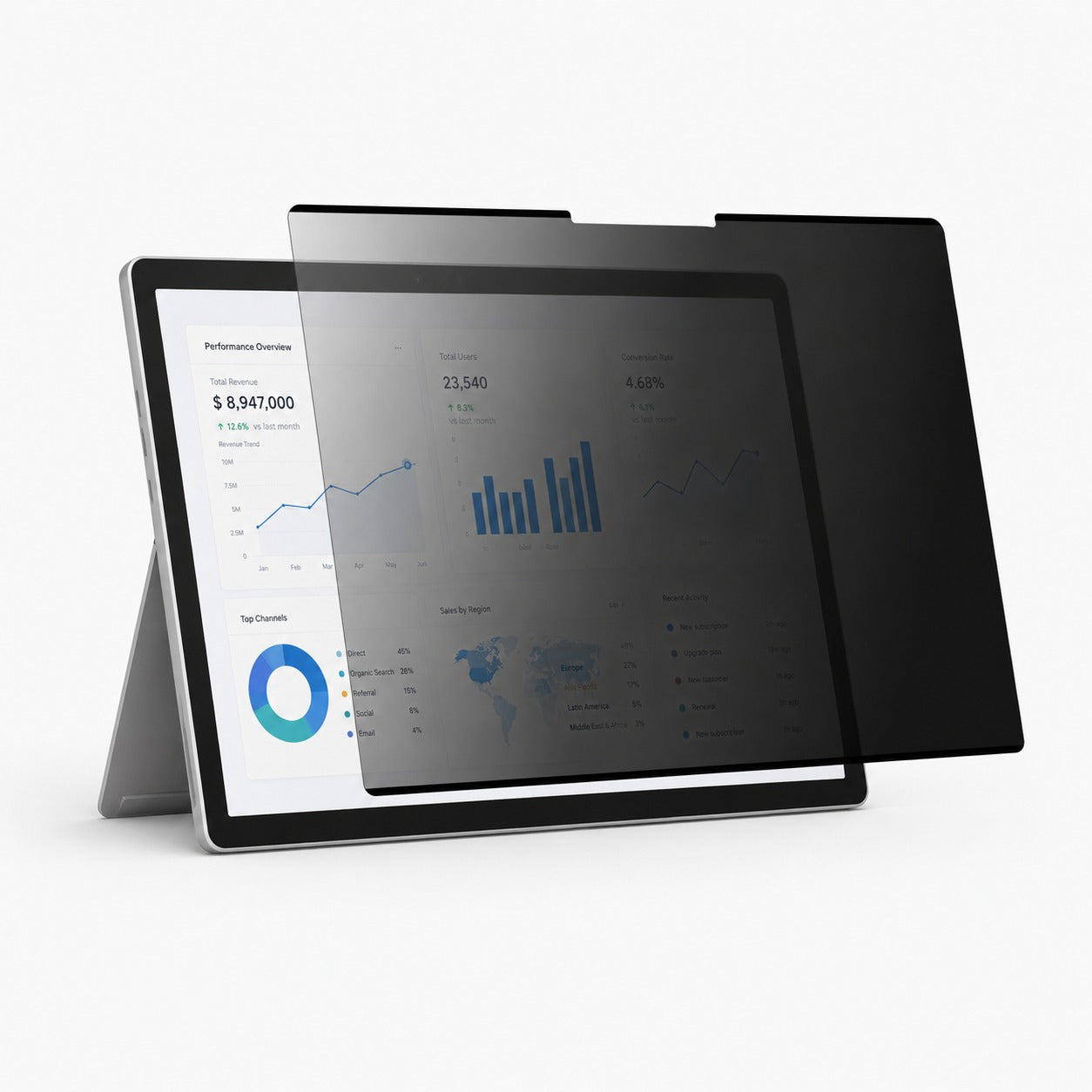 Nano-Saug-Blickschutzfolie für iPad