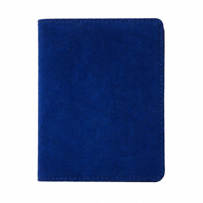 Alcantara Vehicle License & Card Holder - Navy Blue