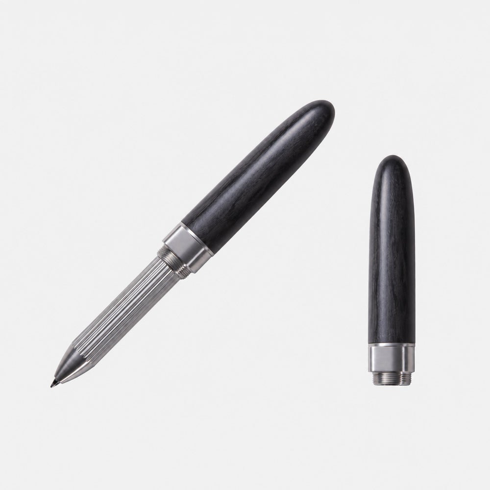 DeFF 5th Gen Refill Pen Jacket (Extra Short Design Collection｜Natural Wood/Carbon)