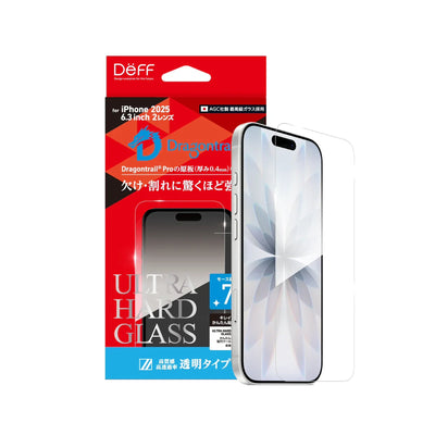 ULTRA HARD GLASS clear tempered glass screen protector for iPhone 18 — DEFF