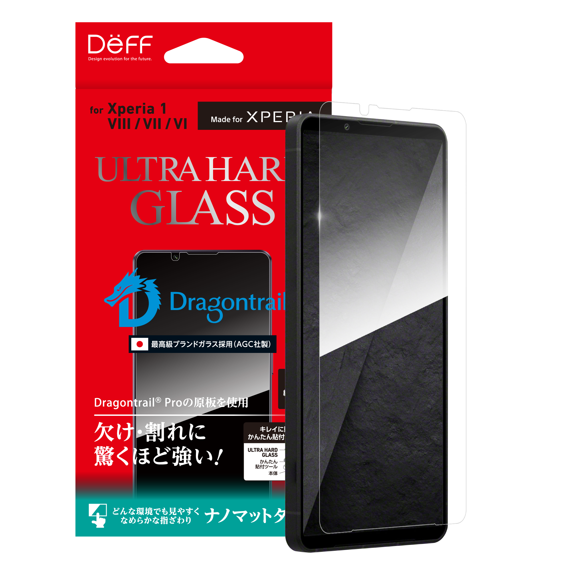ULTRA HARD GLASS 保護貼 (奈米霧面) Xperia 1 VIII